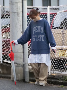 「ヴェリテクール」｜𝚛𝚒𝚜𝚊さん（レディース・161cm）の春コーディネート