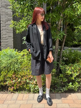 「ALDEN（オールデン）のアイテム」を使った、𝚛𝚒𝚜𝚊さん（レディース・161cm）の夏コーディネート