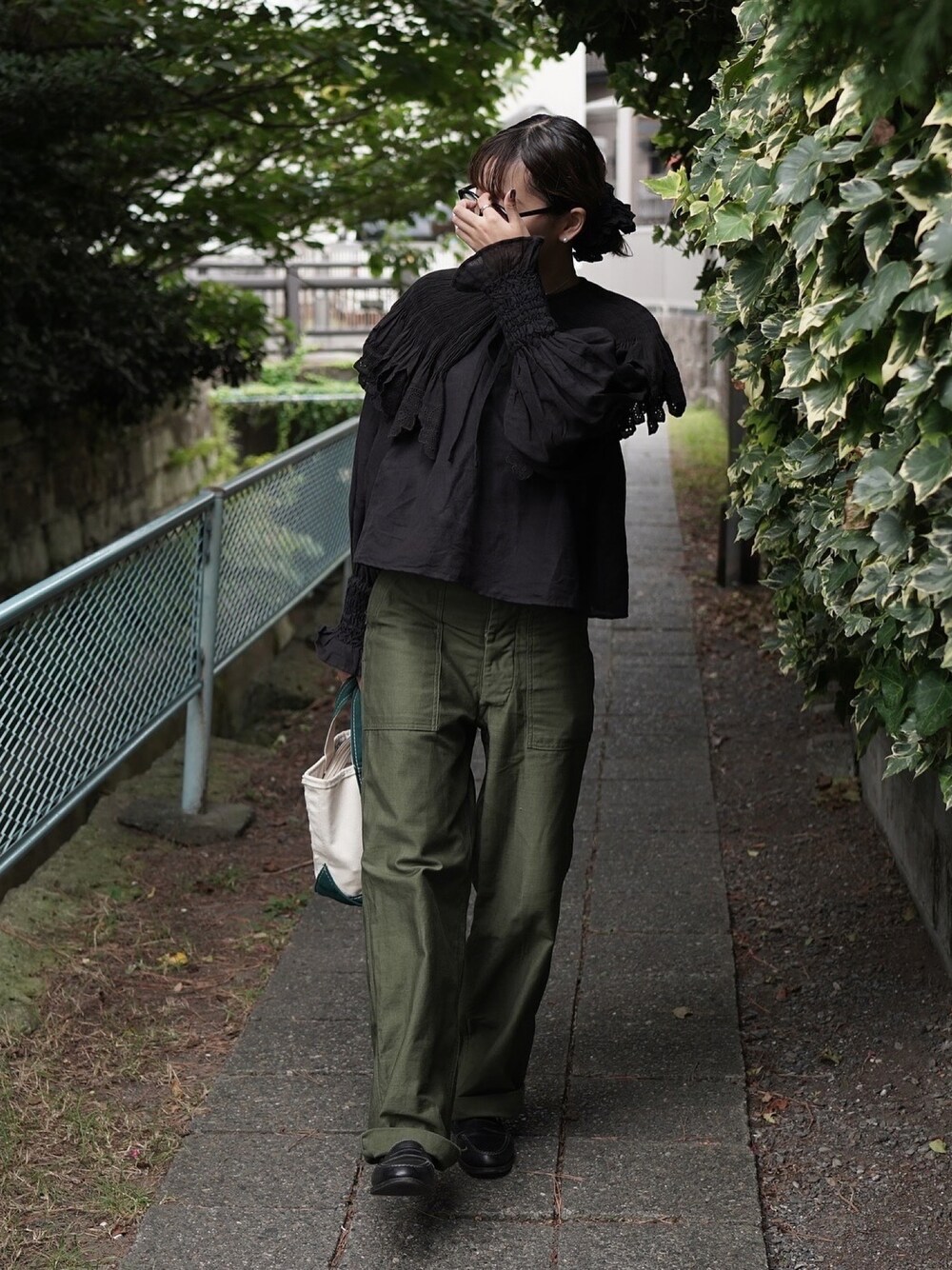 nudevintage×JOURNALSTANDARDスモッキングカラーブラウス JOURNAL STANDARD（ジャーナルスタンダード）の「【nude vintage