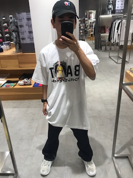 「BAIT（ベイト）のアイテム」を使った、Atsushiさん（メンズ・158cm）の夏コーディネート