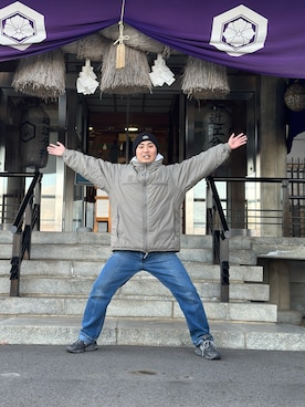 「UMBRO（アンブロ）のアイテム」を使った、川尻爽太 さん（メンズ・169cm）の春コーディネート