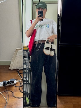 「FRUIT OF THE LOOM（フルーツオブザルーム）のアイテム」を使った、川尻爽太 さん（メンズ・169cm）の冬コーディネート