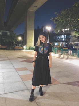 「initial（イニシャル）のアイテム（ワンピース/ドレス）」を使った、Stephany Ipさん（レディース・158cm）の秋コーディネート