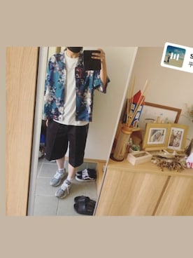 「アイテム（チノパンツ）」を使った、inkc1173さん（メンズ・180cm・20代）の夏コーディネート