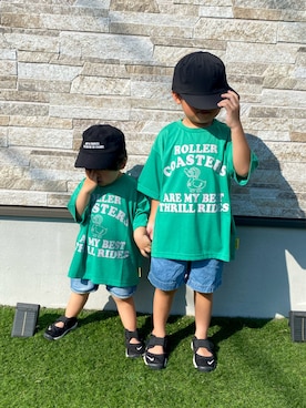 「アイテム（Tシャツ/カットソー）」を使った、KAI★AO☺︎さん（キッズ・100cm）の秋コーディネート