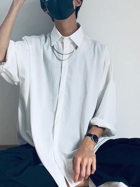 「KUUUPY（クーピー）のKUUUPY - 4wayサージカルステンレスネックレス（ネックレス）」を使った、masakiさん（メンズ・172cm）の夏コーディネート