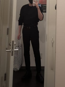 「アイテム（Tシャツ/カットソー）」を使った、🤓🫵さん（メンズ・90cm）の秋コーディネート