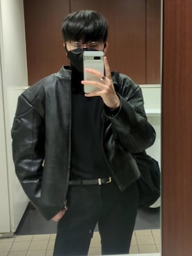 「アイテム（トップス）」を使った、🤓🫵さん（メンズ・90cm）の秋コーディネート