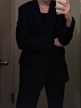 「アイテム（トップス）」を使った、🤓🫵さん（メンズ・90cm）の秋コーディネート