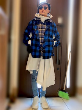 「FACETASM（ファセッタズム）のアイテム（ジャケット/アウター）」を使った、Lil' 44さん（メンズ・175cm）の春コーディネート