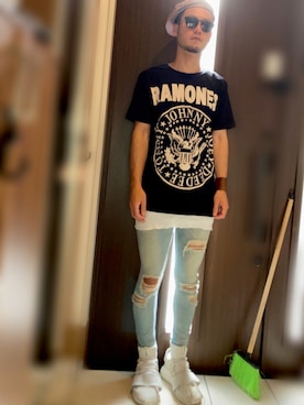 「ramones」｜Lil' 44さん（メンズ・175cm）の夏コーディネート