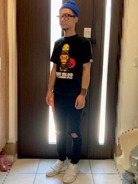 Lil' 44さんの（A BATHING APE | アベイシングエイプ）を使ったコーディネート