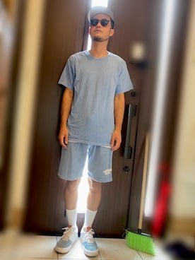 「Boohoo（ブーフー）のアイテム」を使った、Lil' 44さん（メンズ・175cm）の夏コーディネート