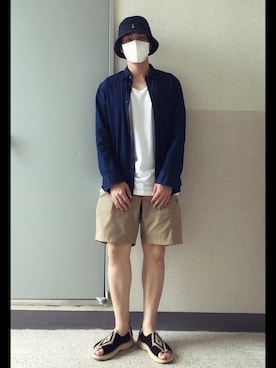 「blue」｜「アイテム（その他）」を使った、jangdaehari 🇰🇷 さん（メンズ・170cm）の夏コーディネート