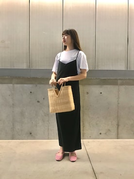 「キャミソールワンピ」｜akaneさん（レディース・166cm）の夏コーディネート