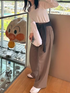 「ワッフル」｜m.さん（レディース・160cm）の秋コーディネート