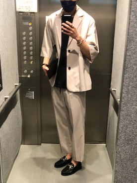 「ジーユー(GU)」｜ぽかりさん（メンズ・179cm）の夏コーディネート