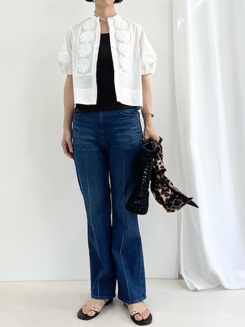 リエミラー Rie Miller 【RM denim】センタープレスハイウエスト