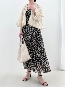 「NOLLEY’S（ノーリーズ）のアイテム（ブルゾン）」を使った、nol fujiwaraさん（レディース・167cm）の春コーディネート