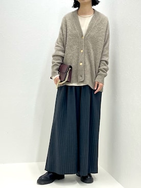 「Laraaji（ララージ）のアイテム（トップス）」を使った、nol fujiwaraさん（レディース・167cm）の冬コーディネート
