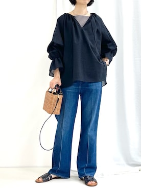 「NOLLEY’S（ノーリーズ）のアイテム（シューズ）」を使った、nol fujiwaraさん（レディース・167cm）の夏コーディネート
