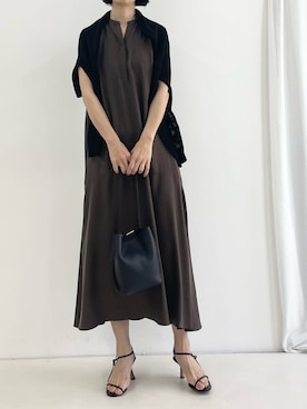 「NOLLEY’S（ノーリーズ）のアイテム（ワンピース/ドレス）」を使った、nol fujiwaraさん（レディース・167cm）の夏コーディネート