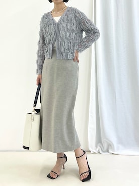 「GIANNI NOTARO（ジャンニノターロ）のアイテム」を使った、nol fujiwaraさん（レディース・167cm）の春コーディネート