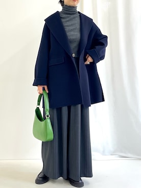 「NOLLEY’S Sophi（ノーリーズソフィ）のアイテム（その他アウター）」を使った、nol fujiwaraさん（レディース・167cm）の秋コーディネート