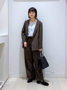 mnk1018さん（レディース・158cm）の冬コーディネート