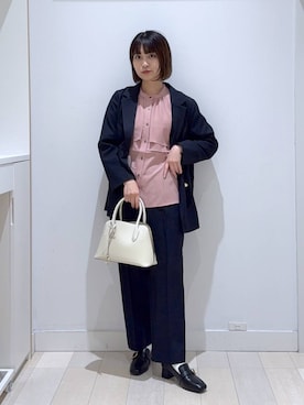 「アイテム（テーラードジャケット）」を使った、mnk1018さん（レディース・158cm・20代）の秋コーディネート