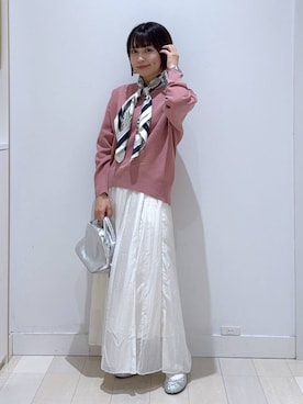 「アイテム（バンダナ/スカーフ）」を使った、mnk1018さん（レディース・158cm・20代）の秋コーディネート