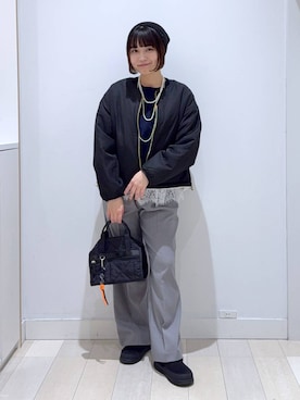 「GLOBAL WORK（グローバルワーク）のアイテム（ブルゾン）」を使った、mnk1018さん（レディース・158cm）の秋コーディネート