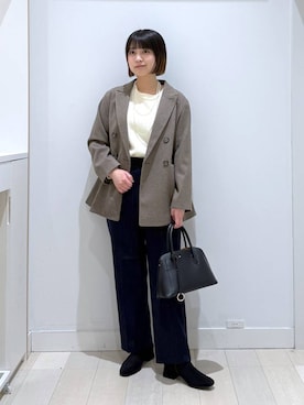 mnk1018さん（レディース・158cm）の冬コーディネート