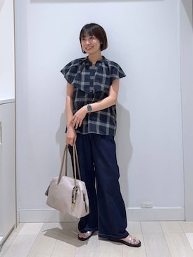 「デート/ロマンティック」｜mnk1018さん（レディース・158cm）の夏コーディネート