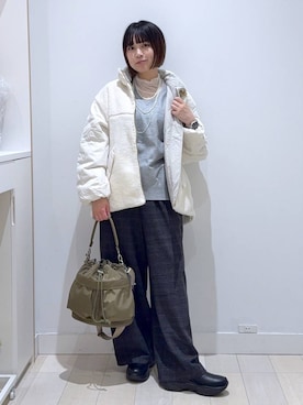 「GLOBAL WORK（グローバルワーク）のアイテム（ブルゾン）」を使った、mnk1018さん（レディース・158cm）の秋コーディネート