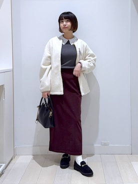 「GLOBAL WORK（グローバルワーク）のアイテム（ブルゾン）」を使った、mnk1018さん（レディース・158cm）の秋コーディネート