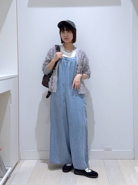 「アイテム（オールインワン・サロペット）」を使った、mnk1018さん（レディース・158cm・20代）の秋コーディネート