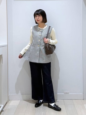 「GLOBAL WORK（グローバルワーク）のアイテム（アクセサリー）」を使った、mnk1018さん（レディース・158cm）の冬コーディネート