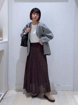 「アイテム（ブルゾン）」を使った、mnk1018さん（レディース・158cm・20代）の秋コーディネート