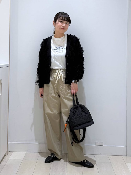 24ss drawer フリンジケーブルカーディガン GLOBAL WORK（グローバルワーク） カーディガン フリンジケーブル