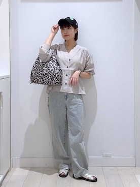 「アイテム（キャップ）」を使った、mnk1018さん（レディース・158cm・20代）の夏コーディネート