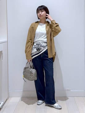 「アイテム（バンダナ/スカーフ）」を使った、mnk1018さん（レディース・158cm・20代）の秋コーディネート