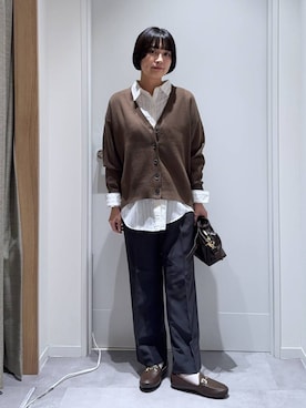 「GLOBAL WORK（グローバルワーク）のアイテム（トップス）」を使った、mnk1018さん（レディース・158cm）の秋コーディネート