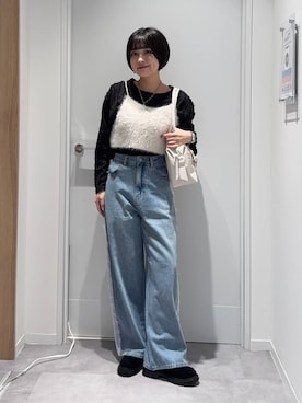 「アイテム（ローファー、その他）」を使った、mnk1018さん（レディース・158cm）の秋コーディネート