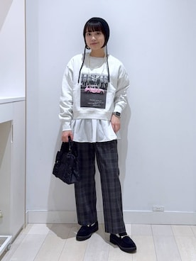 「きれいめ」｜「アイテム（ニットキャップ/ビーニー）」を使った、mnk1018さん（レディース・158cm）の秋コーディネート