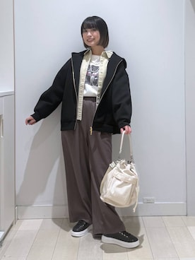 mnk1018さん（レディース・158cm）の冬コーディネート