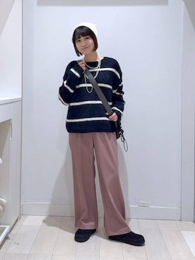 「きれいめ」｜「アイテム（ニットキャップ/ビーニー）」を使った、mnk1018さん（レディース・158cm）の秋コーディネート