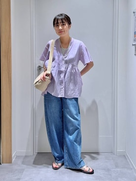 「GLOBAL WORK（グローバルワーク）のアイテム（アクセサリー）」を使った、mnk1018さん（レディース・158cm）の夏コーディネート
