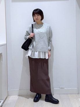 mnk1018さん(レディース・158cm)の冬コーディネート