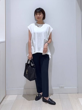 「ウツクシルエット_GLOBAL WORK」｜mnk1018さん（レディース・158cm）の夏コーディネート